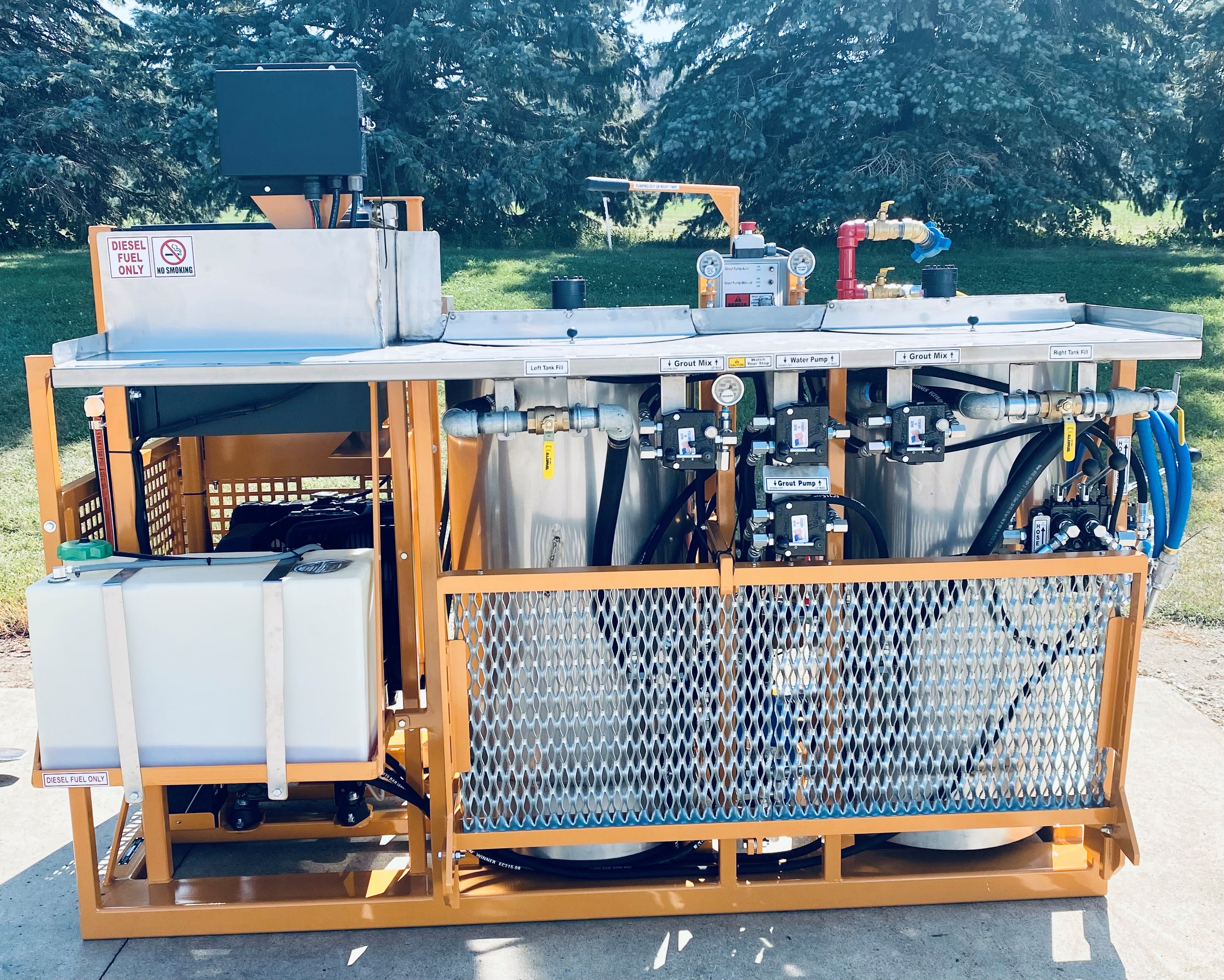 MODEL 30-500 2 TANK DIESEL GROUT PUMP | Geo-Loop